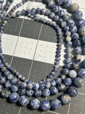 Set BluePoint Stone Beads 10/8/6/4mm